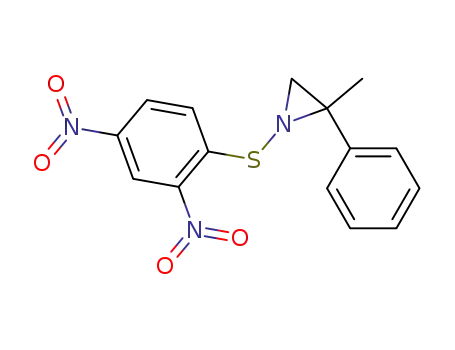 Molecular Structure of 73155-22-3 (Aziridine, 1-[(2,4-dinitrophenyl)thio]-2-methyl-2-phenyl-)
