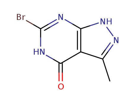 4H-Pyrazolo[3,4-d]pyrimidin-4-one, 6-bromo-1,5-dihydro-3-methyl-