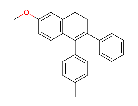 4256-38-6,7-methoxy-4-(4-methylphenyl)-3-phenyl-1,2-dihydronaphthalene,