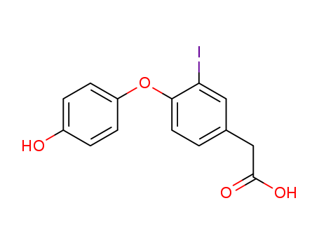 4-(4-hydroxyphenoxy)-3-iodo-Benzeneacetic acid(60578-17-8)