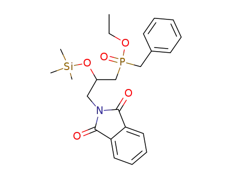 Benzyl-[3-(1,3-dioxo-1,3-dihydro-isoindol-2-yl)-2-trimethylsilanyloxy-propyl]-phosphinic acid ethyl ester