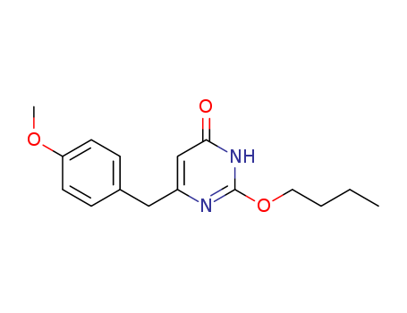 4(1H)-PYRIMIDINONE,2-BUTOXY-6-[(4-METHOXYPHENYL)METHYL]-