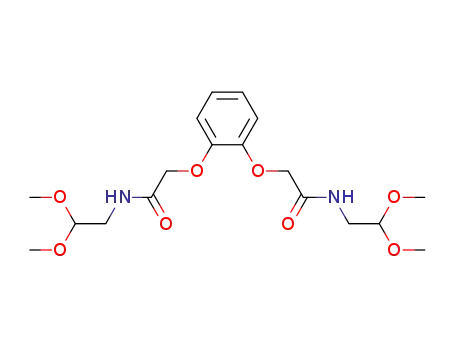 Molecular Structure of 79364-88-8 (N-(2,2-dimethoxyethyl)-2-[2-(2,2-dimethoxyethylcarbamoylmethoxy)phenoxy]acetamide)