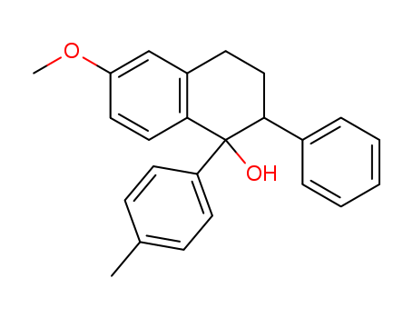 4256-36-4,6-methoxy-1-(4-methylphenyl)-2-phenyl-1,2,3,4-tetrahydronaphthalen-1-ol,