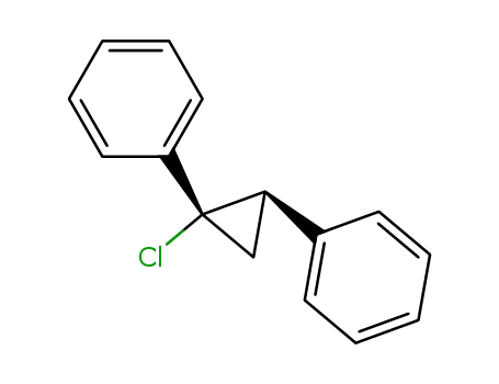 Molecular Structure of 38633-11-3 (Benzene, 1,1'-(1-chloro-1,2-cyclopropanediyl)bis-, trans-)