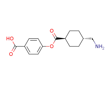 Molecular Structure of 61668-00-6 (Benzoic acid, 4-[[[4-(aminomethyl)cyclohexyl]carbonyl]oxy]-, trans-)