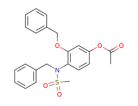 Methanesulfonamide,
N-[4-(acetyloxy)-2-(phenylmethoxy)phenyl]-N-(phenylmethyl)-