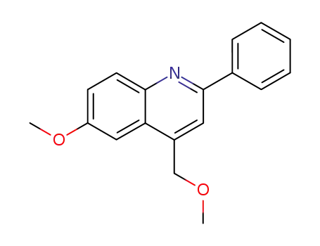 Molecular Structure of 138409-91-3 (Quinoline, 6-methoxy-4-(methoxymethyl)-2-phenyl-)