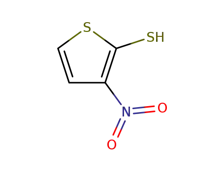 Molecular Structure of 167030-74-2 (2-mercapto-3-nitrothiophene)