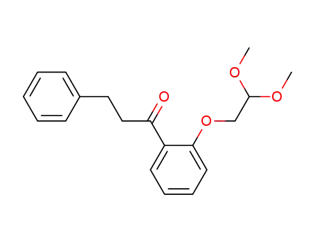 Molecular Structure of 161458-29-3 (1-(2-(2,2-Dimethoxyethoxy)phenyl)-3-phenyl-1-propanon)