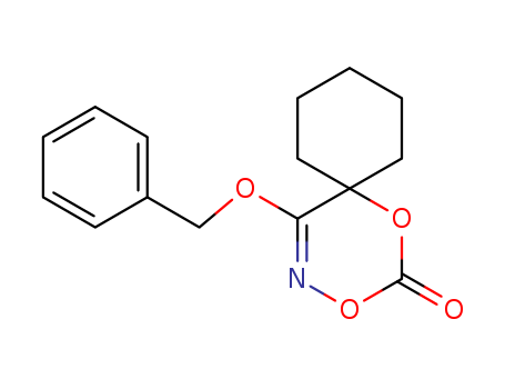 Molecular Structure of 110434-79-2 (1,3-Dioxa-4-azaspiro[5.5]undec-4-en-2-one, 5-(phenylmethoxy)-)