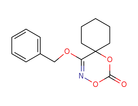 Molecular Structure of 110434-79-2 (1,3-Dioxa-4-azaspiro[5.5]undec-4-en-2-one, 5-(phenylmethoxy)-)