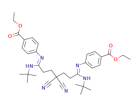 77381-13-6,ethyl 4-[[C-[3,3-dicyano-5-[N-(4-ethoxycarbonylphenyl)-N-tert-butyl-carbamimidoyl]pentyl]-N-tert-butyl-carbonimidoyl]amino]benzoate,