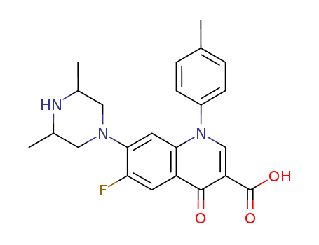 164662-46-8,7-(3,5-dimethylpiperazin-1-yl)-6-fluoro-1-(4-methylphenyl)-4-oxo-1,4-dihydroquinoline-3-carboxylic acid,