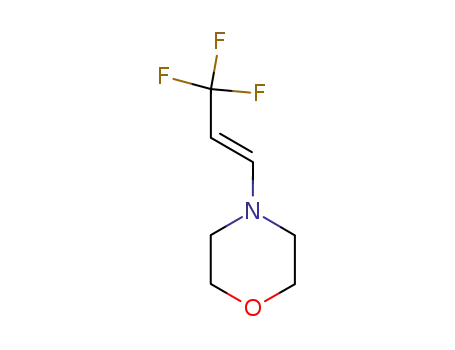 Molecular Structure of 170650-88-1 (Morpholine, 4-[(1E)-3,3,3-trifluoro-1-propenyl]-)