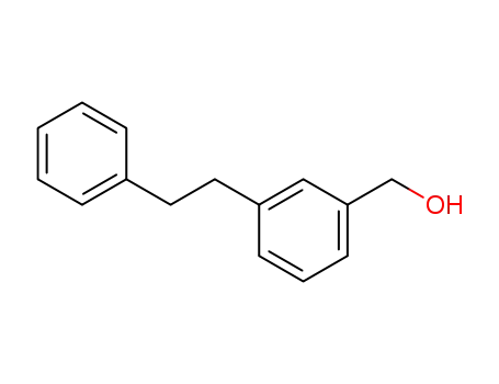 Molecular Structure of 123926-50-1 (Benzenemethanol, 3-(2-phenylethyl)-)