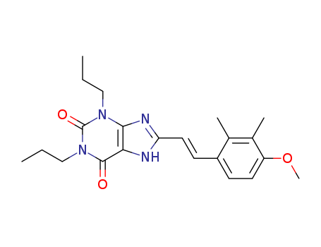 151539-17-2,8-[(E)-2-(4-methoxy-2,3-dimethylphenyl)ethenyl]-1,3-dipropyl-3,7-dihydro-1H-purine-2,6-dione,