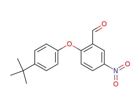 Molecular Structure of 175278-47-4 (2-[4-(TERT-BUTYL)PHENOXY]-5-NITROBENZALDEHYDE)
