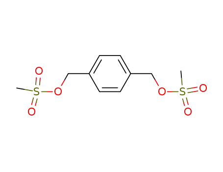 Molecular Structure of 1953-55-5 (benzene-1,4-diyldimethanediyl dimethanesulfonate)