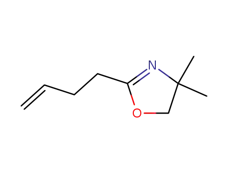 Molecular Structure of 52112-33-1 (Oxazole, 2-(3-butenyl)-4,5-dihydro-4,4-dimethyl-)