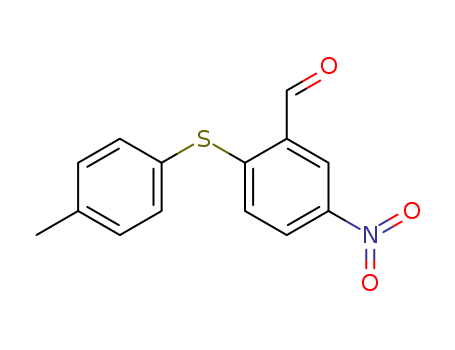 2-[(4-Methylphenyl)sulfanyl]-5-nitrobenzenecarbaldehyde