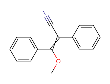 Molecular Structure of 55271-99-3 (3-Methoxy-2,3-diphenylacrylonitrile)