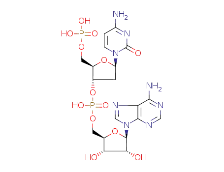Molecular Structure of 127067-28-1 (5'-phospho-2'-deoxyribocytidylylriboadenosine)