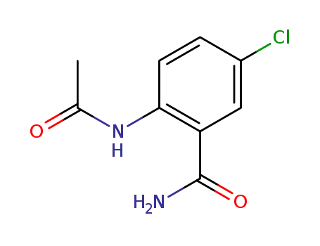 Molecular Structure of 7033-53-6 (2-(acetylamino)-5-chlorobenzamide)