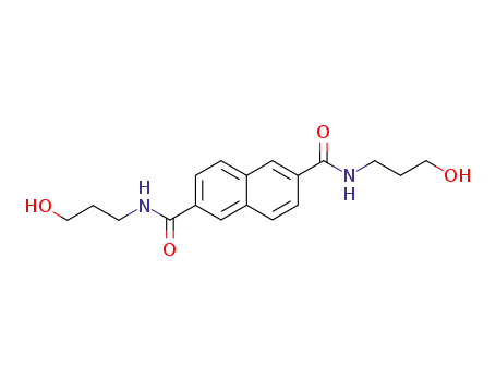 Molecular Structure of 225663-91-2 (N,N'-[Bis(3-hydroxypropyl)]-2,6-naphthalenedicarboxamide)
