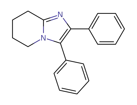 Molecular Structure of 55682-30-9 (Imidazo[1,2-a]pyridine, 5,6,7,8-tetrahydro-2,3-diphenyl-)