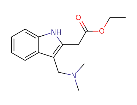 Molecular Structure of 252637-04-0 (ethyl 3-[(dimethylamino)methyl]-1H-indole-2-acetate)