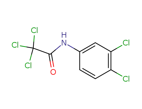 Molecular Structure of 22303-30-6 (2,2,2-trichloro-N-(3,4-dichlorophenyl)acetamide)