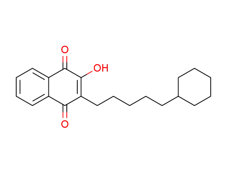 Molecular Structure of 22769-71-7 (3-(5-cyclohexylpentyl)-4-hydroxy-naphthalene-1,2-dione)