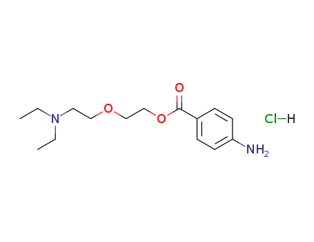 Molecular Structure of 73698-78-9 (2-[2-(diethylamino)ethoxy]ethyl 4-aminobenzoate)