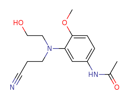 3-(N-Cyanoethyl-N-hydroxyethyl)amino-4-methoxy-acetanilide