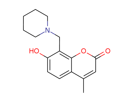 2H-1-Benzopyran-2-one,7-hydroxy-4-methyl-8-(1-piperidinylmethyl)-
