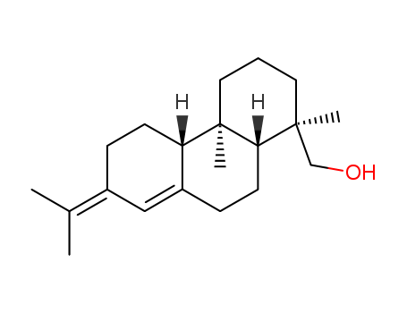 640-42-6,abieta-8(14),13(15)-dien-18-ol,1-Phenanthrenemethanol,1,2,3,4,4a,4b,5,6,7,9,10,10a-dodecahydro-1,4a-dimethyl-7-(1-methylethylidene)-,[1R-(1a,4ab,4ba,10aa)]-; Podocarp-8(14)-en-15-ol,13-isopropylidene- (8CI); Neoabietinol; Neoabietol