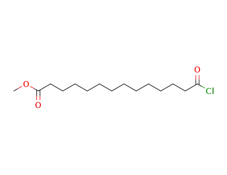 Molecular Structure of 50516-00-2 (Tetradecanoic acid, 14-chloro-14-oxo-, methyl ester)
