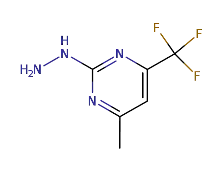 Molecular Structure of 123024-52-2 ((4-METHYL-6-TRIFLUOROMETHYL-PYRIMIDIN-2-YL)-HYDRAZINE)