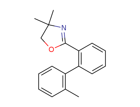 Molecular Structure of 156641-63-3 (Oxazole, 4,5-dihydro-4,4-dimethyl-2-(2'-methyl[1,1'-biphenyl]-2-yl)-)