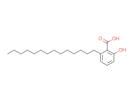 Molecular Structure of 59204-69-2 (Benzoic acid, 2-hydroxy-6-tetradecyl-)