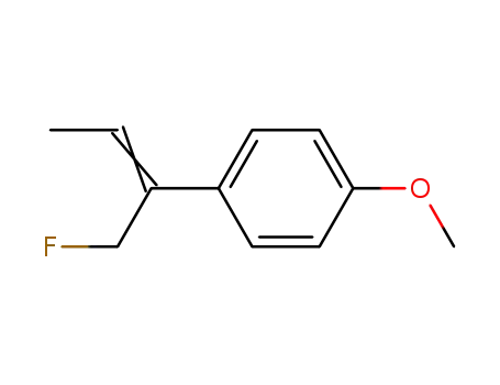 Molecular Structure of 637041-31-7 (Benzene, 1-[1-(fluoromethyl)-1-propenyl]-4-methoxy- (9CI))