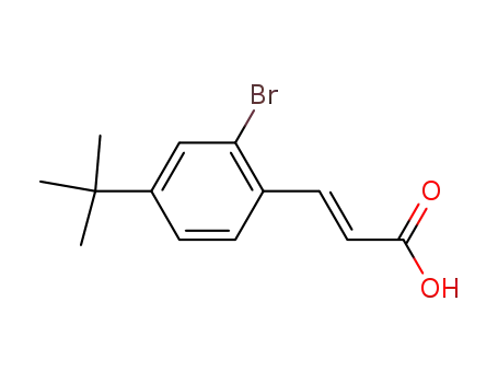 2-Propenoic acid, 3-[2-bromo-4-(1,1-dimethylethyl)phenyl]-, (2E)-