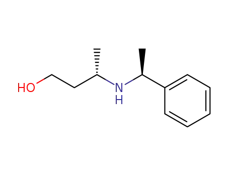 Molecular Structure of 61477-38-1 (1-Butanol,3-[[(1S)-1-phenylethyl]amino]-, (3S)-)