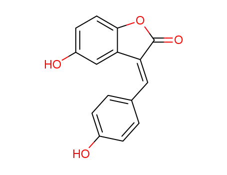 Molecular Structure of 27439-06-1 (5-Hydroxy-3-[(4-hydroxyphenyl)methylene]benzofuran-2(3H)-one)