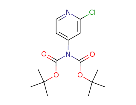 Molecular Structure of 220270-49-5 (tert-butyl N-tert-butoxycarbonyl-N-(2-chloro-4-pyridyl)carbamate)