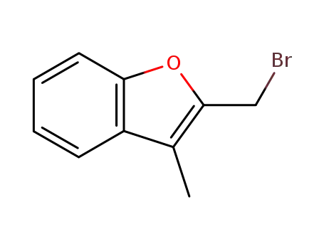 Molecular Structure of 58863-50-6 (Benzofuran, 2-(bromomethyl)-3-methyl-)