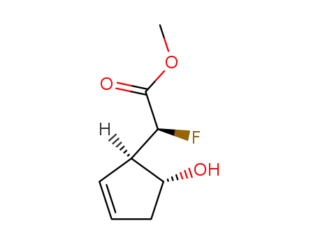 methyl (2S)-fluoro[(1R,5R)-5-hydroxycyclopent-2-en-1-yl] acetate