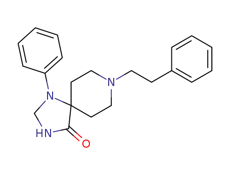 Molecular Structure of 1048-17-5 (1,3,8-Triazaspiro[4.5]decan-4-one,1-phenyl-8-(2-phenylethyl)-)