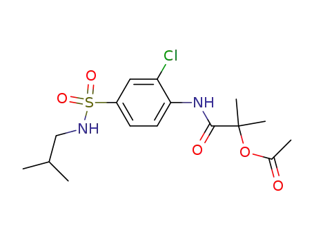 acetic acid 1-(2-chloro-4-isobutylsulfamoylphenylcarbamoyl)-1-methylethyl ester